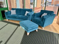 - Vincent 3-Seater Sofa, Armchair and Footstool thumbnail