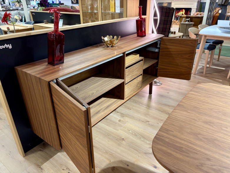 - 4 Door Sideboard (SM544NO) in Oiled Walnut