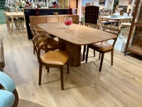 - Extending Dining Table (SM117NO) and 6x Dining Chairs (SM46NO) in Oiled Walnut Wood thumbnail