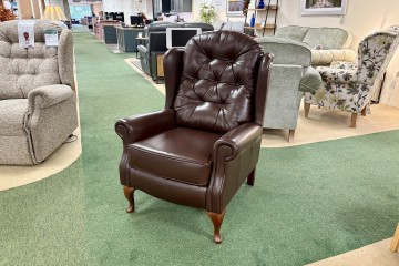 - Woburn Legged Armchair in Leather