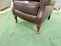 - Woburn Legged Armchair in Leather thumbnail
