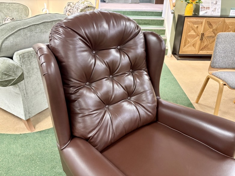 - Woburn Legged Armchair in Leather