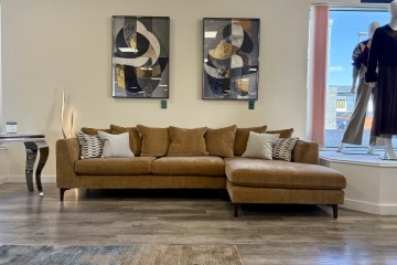 - Garcia Large Chaise Sofa (RHF) with Pillow Back (Scatters Included)
